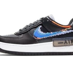 Nike Air Force1 shadow SE Pixel Swoosh off Noir’